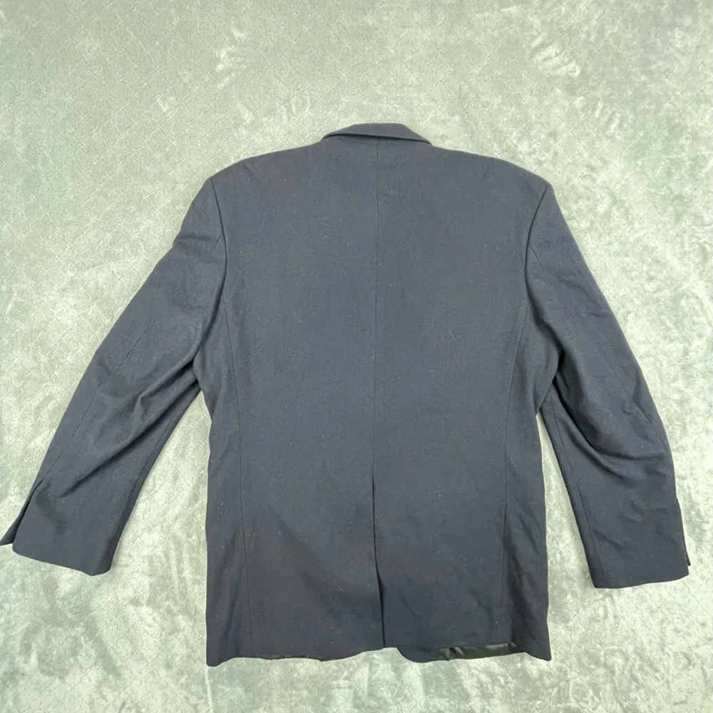 Oscar de la‎ Renta Men's Elegant Black Wool Blazer